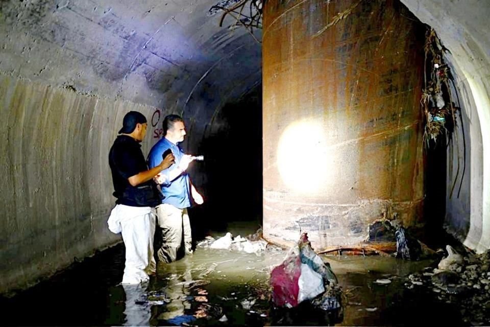 Revisa Ducto Dañado - Cambiando Mty Monterrey-evalúa-una-solución-para-el-ducto-pluvial-dañado-por-las-obras-de-la-línea-4-del-metro